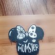 Snapchat-409458915.jpg Halloween Dripping Minnie mouse Momster decor / Wall art / home decor / tier tray decor / halloween party / baby shower decor