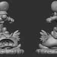 ZBrush-Document3.jpg Luigi 3D Printable Model – AMS FDM Multi-Color Figure