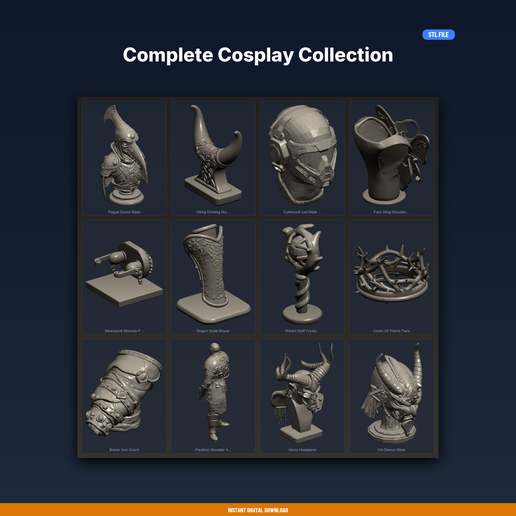 Complete Cosplay Collection - 12-Model STL Bundle