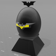 1.png Free STL file "Batman egg" piggy bank・3D print design to download, psl