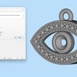 8.jpg Eye of Protection Pendant - 3D Printable Jewelry Model (Free)