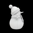 Snowman.6.jpg Cute Snowman Figurine 3D Printable Model