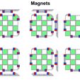 Chess_Board_V1_Magnets.jpg Cube Chess Board - Printable 3d model - STL files - Type 1