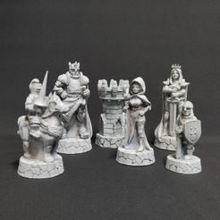 human.jpg STL file Fantasy Human army chess set 2・3D printer design to download