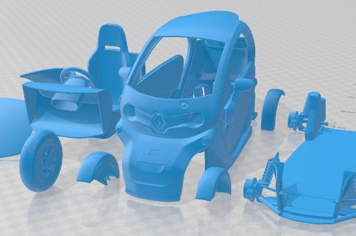  Renault Twizy ZE Printable Car Archivo 3D Para Cults