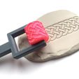 IMG_0959.jpg STAMP ROLLER FOR POTTERY - Celtic patterns