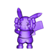 Pikachu Kaws Figure Black_OBJ.obj Фигурка Пикачу KAWS черная - STL и OBJ для 3D печати