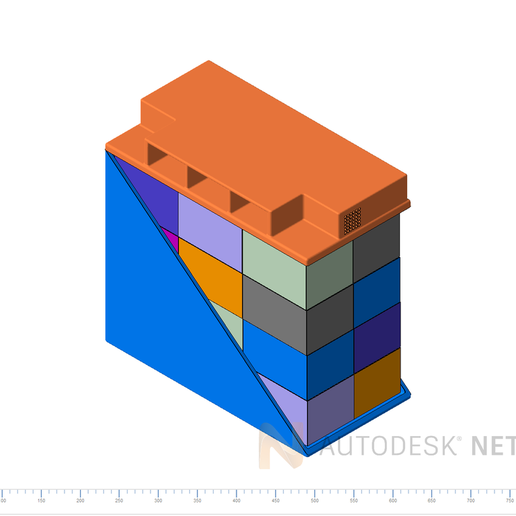 Solar Battery Pack - 3D model önizlemesi