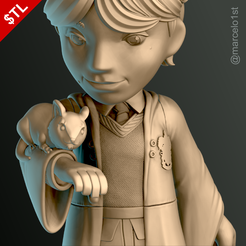 HP-Rony_01.png STL file SIMPLE - Rony Weasley・3D printing model to download