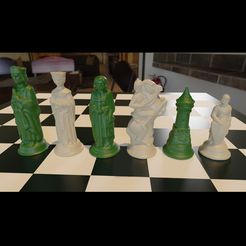 renacimineto.jpg Renaissance Chess Pieces 3d print model Obj 3MF