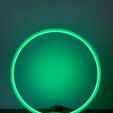 IMG_9444.jpg Télécharger fichier 3MF gratuit Lampe LED RGB DESIGNER CIRCLE RING LIGHT - Contrôlée par application et musique • Design à imprimer en 3D, INVESTEGATE