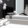 3.jpg TABLE LAMP FLOWER CARPET ROOM BEDROOM BEDROOM BED SLEEP DREAM 3D MODEL MATTRESS REST PILLOW CUSHION