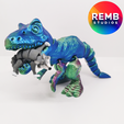 Trex-Remb-Studios-7.png Динозавр Flexi T-Rex | Articulated Trex NO support