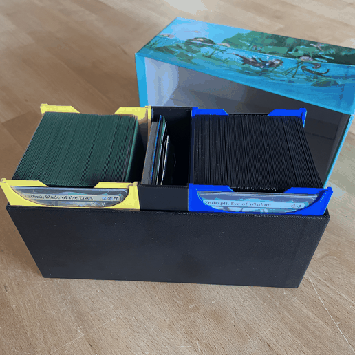 Commander Deck Box Insert for MtG Bundle or ETB | 100 Cards & Tokens | TCG Organizer | Trading Card Storage | TCG Organizer