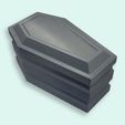 3d-printed-coffin-deck-box-vampire-casket-tcg.jpg Coffin Deck Box - Commander/EDH (Fits 100 Sleeved Cards) - Vampire / Halloween TCG Deck Holder