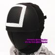 Squid Game Mask - Soldier Mask Foldable(Moveable) - With TUTORIAL(Step by Step)