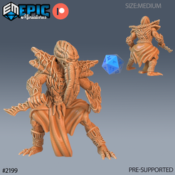 2199-Mind-Eater-Crew-Warrior-Medium.png 3D file Mind Eater Crew Warrior ‧ DnD Miniature ‧ Tabletop Miniatures ‧ Gaming Monster ‧ 3D Model ‧ RPG ‧ DnDminis ‧ STL FILE・3D printing template to download