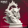 231020 Wicked - Scarlet squared 012.jpg Wicked Marvel Scarlet Witch Bust: STLs ready for printing