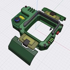 pip1.jpeg STL file Mini Pipboy for Applewatch・3D print model to download