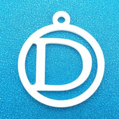 DInitialRoundGiftTag3DPrintPhoto1.jpg D - Initial Round Gift Tag Ornament