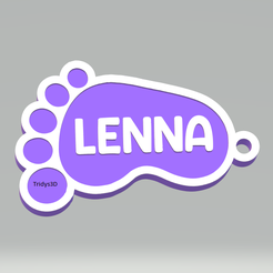 lenna-img.png llavero baby shower Lenna - keychain Lenna