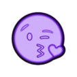 Emogi 10.stl Emoji air kiss Stl File