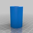 holder-cylinder-short.jpg Hollow cylinder for filament holder made with a stand