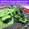 MRCC_Buggy-MegaCOMBO_02.jpg MyRCCar OBTS Buggy Mega COMBO, including Chassis, Body, Shocks, Wheels, HEX, and Motor Pinions