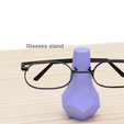 1.png Free STL file Glasses stand・Object to download and to 3D print, EIKICHI