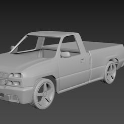 1.jpg Файл 3D Chevrolet Silverado 2006 кузов для печати・Дизайн 3D принтера для загрузки