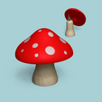 r00.png Cogumelo de jardim Chave secreta Esconderijo STL - Decoração exterior