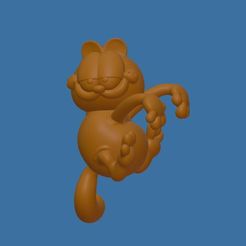 Garfield-Plant-Pot-Hanger.jpg Free STL file Garfield - Hanging from a house Planter・3D print design to download