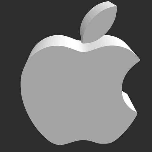 Apple logo decoration 3D model