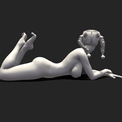1-(3).jpg STL file Girl sculpture・3D printing idea to download, Antaress
