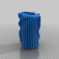 abazur_at_thingiverse.png Free 3D file Transparent Resin Spike Lampshade・3D printing design to download
