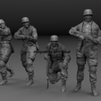 sol.242.png PACK 4 GERMAN PARATROOPER SOLDIERS IN ACTION