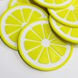 Posavasos-Gajos-de-limón1.jpg Coasters Orange Lemon Orange Segments