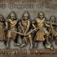 Egyptian-Bowmen.jpg New Kingdom of Egypt Army Pack (+40 models). 15mm and 28mm pressupported STL files.