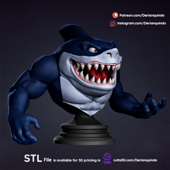 DQ_Ripster_v01_00.png Файл 3D Фан-арт уличной акулы / Ribster・Шаблон для 3D-печати для загрузки, DerianQ