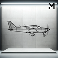 pa-28-181-archer.png Wall Silhouette: Airplane Set