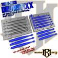 MakingBaits-6in-DrumStikk-Thumb-Cults.png The 6-inch Drum Stixx 5-Cavity Stick Bait Injection Mold By MakingBaits.com