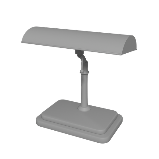 Miniature Banker's Desk Lamp, Vintage Office Decor