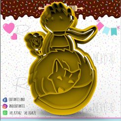 103-El-principito.jpg Archivo STL Cortante de galletitas El Principito - The little prince cookie cutter・Plan para descargar y imprimir en 3D