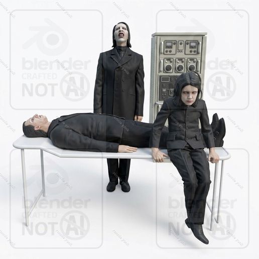 Marilyn Manson Front Toward Enemy Music Video Diorama – 3D Printable