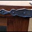 005.jpg Wrought iron, iron ganiere, vintage, colonial handle.