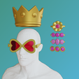 cover.png One piece Brook Soul King glasses  tie crown cosplay