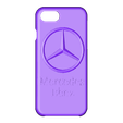 Case Iphone 7 y 8 Mercedes Benz V2_fixed.stl Case Iphone 7/8 Mercedes Benz