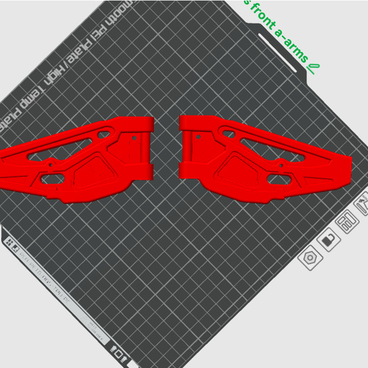 ARRMA KRATON 6S FRONT A-ARMS 3D model