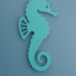 RENDER-HORSE-SEA.png Maritime Grace: Minimalist Picture of a Seahorse