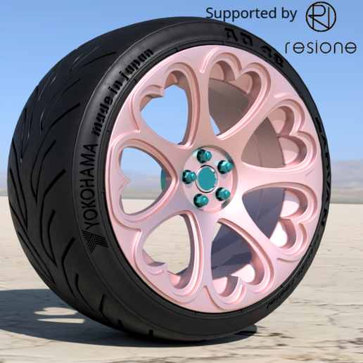 💜 KOKORO MONO C Heart 18 inch rims With Advan tires for